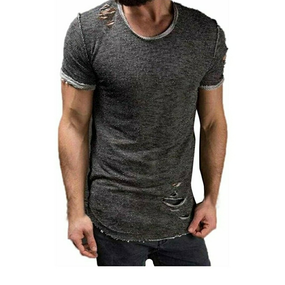 NWOT MEN'S HANYI FACTORY DISTRESSED T-SHIRT
